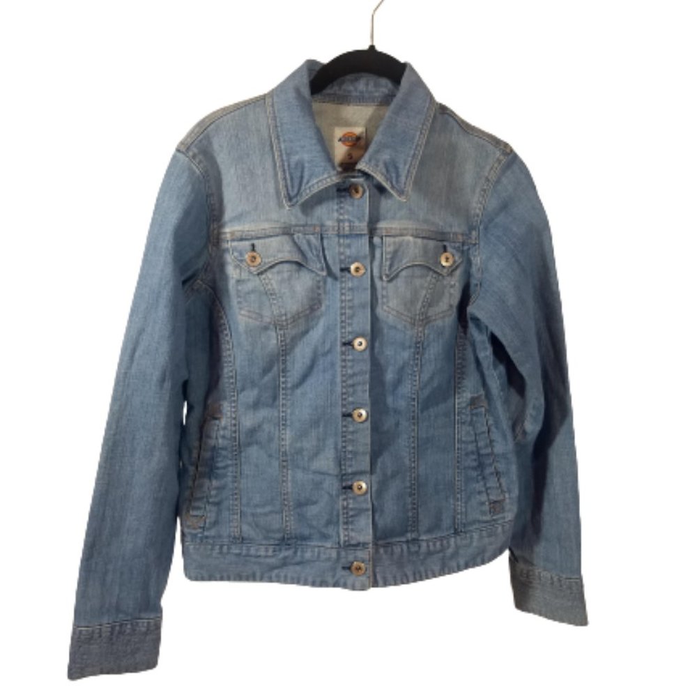 Dickies Blue Jean Jacket Denim Size Small Women - Picture 1 of 5